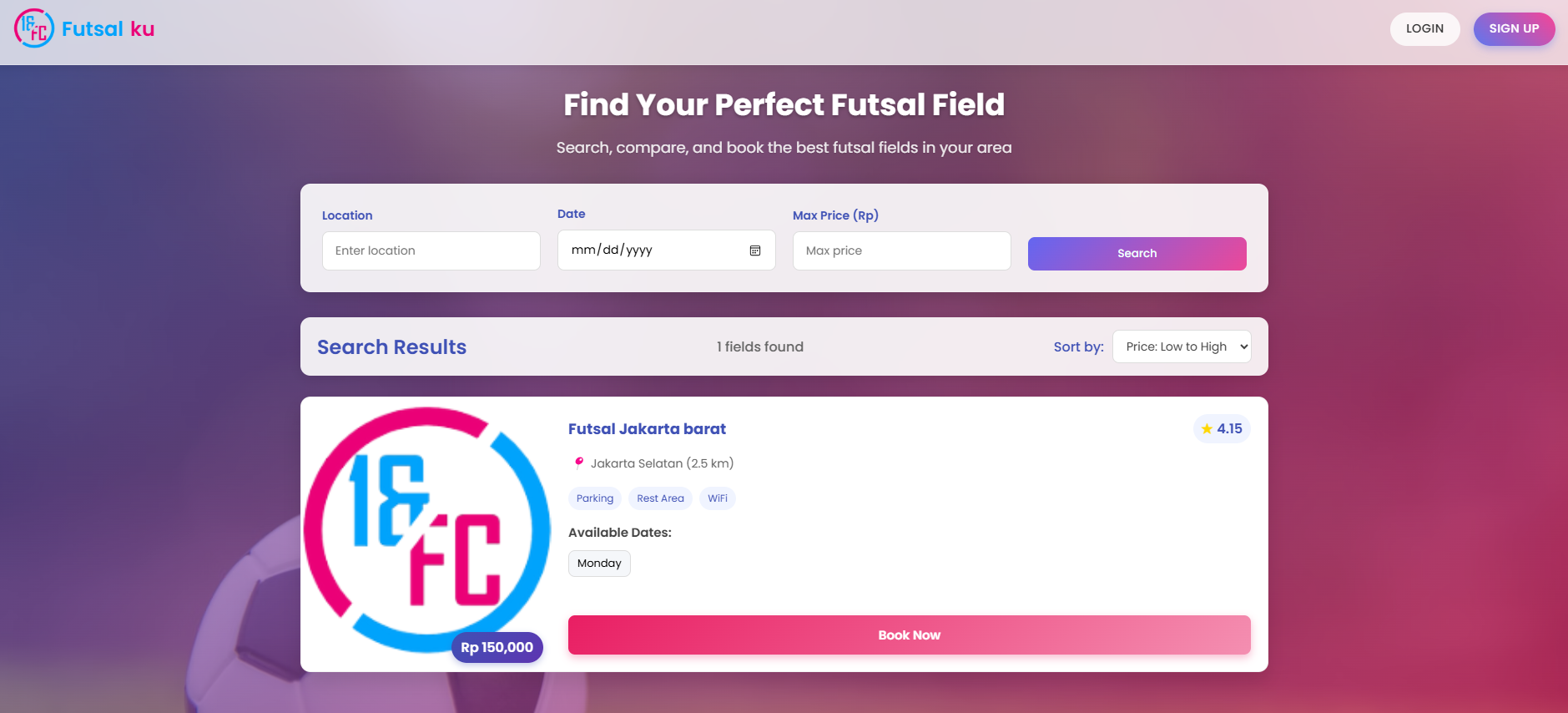 Futsal Reservation System